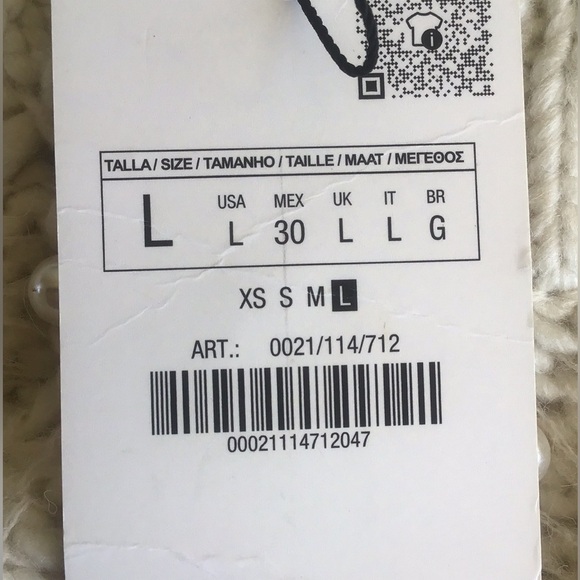 Zara pearl knit textured pullover sweater - Picture 5 of 16